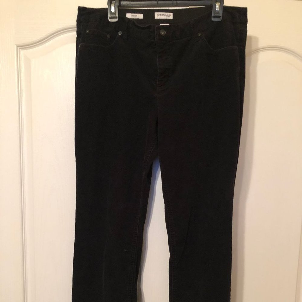 St. John's Bay Black Corduroy Pants